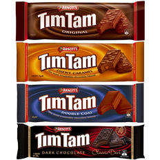 Tim Tams Arnotts Australian Sampler (Original, Chewy Caramel, Dark, Double  Coat)